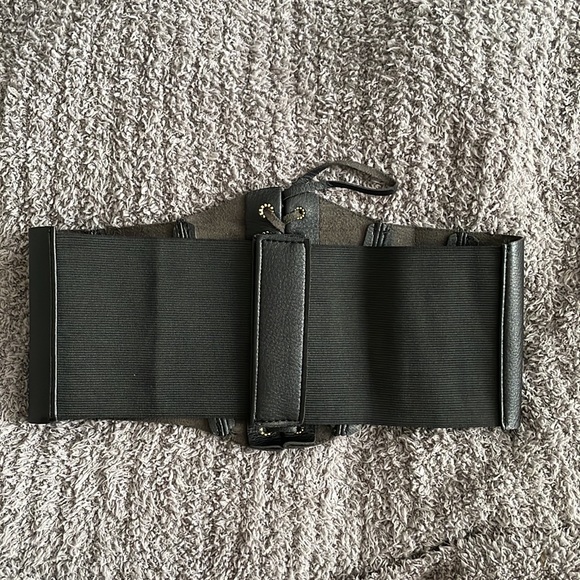 NWT! Black Tie-Front Under-Bust Belt, Women’s Small - Picture 3 of 6